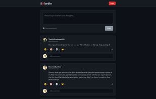 SinkedIn screenshot 1