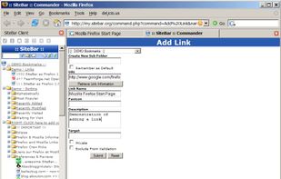 Sitebar screenshot 2