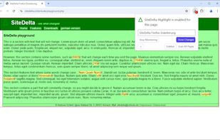 SiteDelta screenshot 1