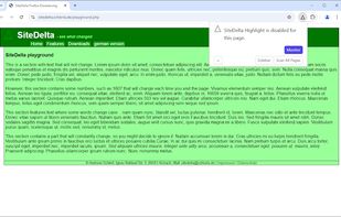 SiteDelta screenshot 1