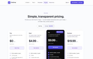 Free plan, then from $4.99/month.