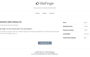 SiteFinger screenshot 2