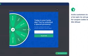 Invite customers to play fun spin-to-win game