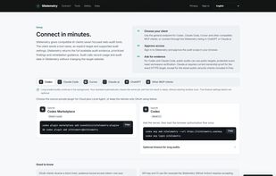 MCP setup guide: connect Codex, Claude Code, Cursor, ChatGPT or Claude.ai with browser-based OAuth.