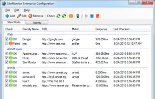 SiteMonitor screenshot 1