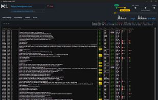 Crawling process shows the ongoing output of a website crawl, listing URLs being processed, their status codes (e.g., 200, 302), content type (e.g., HTML, CSS, Image), response times, and sizes. It provides a real-time view of how the crawler is fetching resources, highlighting successful loads, redirects, and any issues encountered.