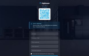 Visitor check-in