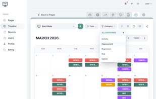 Timeline calendar