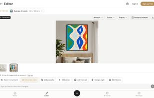 Ask AI to restyle the scene; the artwork itself never changes