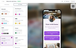 Webpage theme picker.