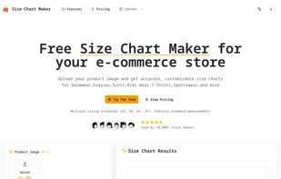 Size Chart Maker screenshot 1