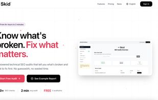 Skid Platform - Landing page