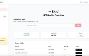 Skid Platform - Dashboard