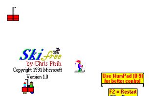 SkiFree screenshot 1