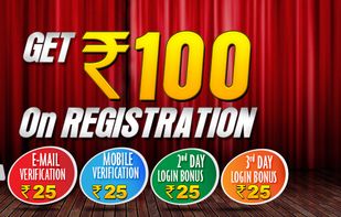 Register and get Rs.100 FREE