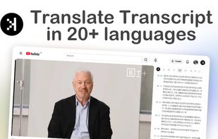 Translate transcript & summaries in 20+ languages, chat in 50+ languages