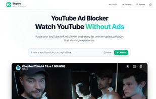 Skipioo Homepage in light mode