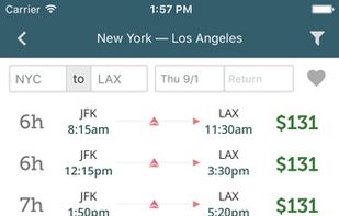 Skiplagged screenshot 1