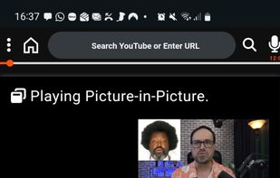 Watch with picture-in-picture