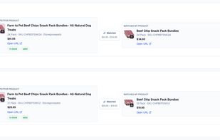 Auto matching by patterns