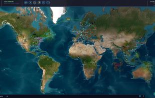 World Map - Satellite View 