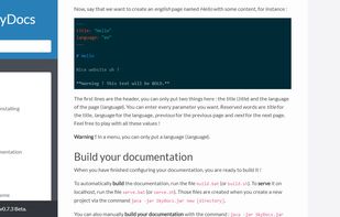 Another page built with SkyDocs.
