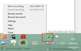 Skype Auto Recorder screenshot 1