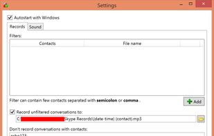 Skype Auto Recorder screenshot 2