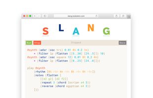 Slang audio programming language screenshot 1