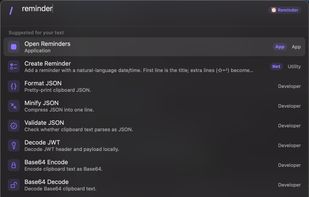 Slashbar screenshot 2