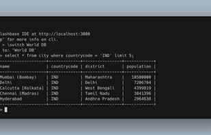 Slashbase screenshot 1