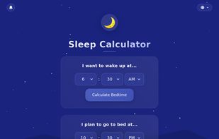Sleep Calculator with alarm clock screenshot 1