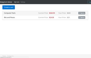 SleepyCart screenshot 1