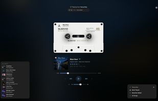 Cassette and Vinyl player skins — switch decks with a keystroke