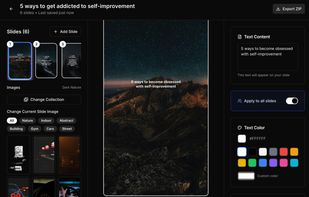 Edit slides easily (dark)