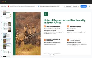 AI generated presentation