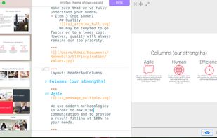 Main interface of Slidium