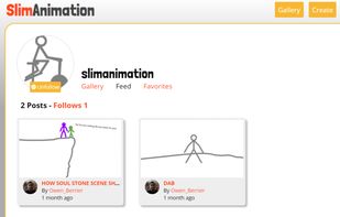 You can follow other users and see their creations through your feed