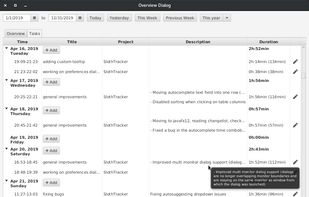 SlothTracker screenshot 2