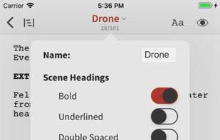 Slugline screenshot 1