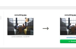 Select preferred format and download result