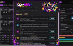Changing sound fonts