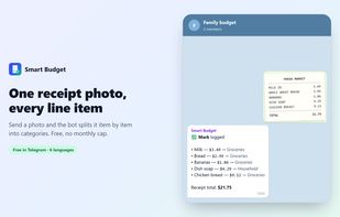 A receipt photo itemized line by line into categories
