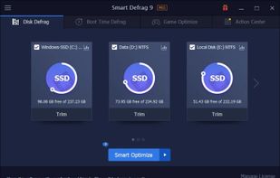 IObit Smart Defrag screenshot 1