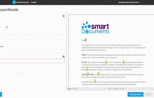 Interview style document creation
