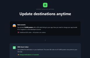 Update destinations after sharing the link.