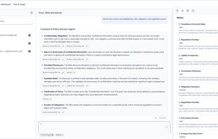 Contract & Policy Review Workspace with Page-Level Evidence