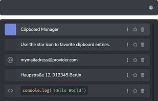 Clipboard Manager with various Formats