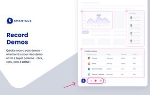 ZERO learning curve. Start capturing your ideal demo flows in 2 clicks.