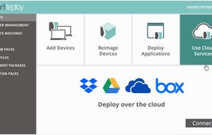 Integrate with your existing Box, Dropbox, Google Drive, or OneDrive to deploy Windows OS images, Application Packs, and Platform Packs to PCs with wired or wireless connections, with or without a VPN connection.